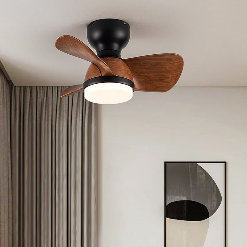 Wooden Ceiling Fan with LED Light – Modern Elegance & Optimal Comfort
