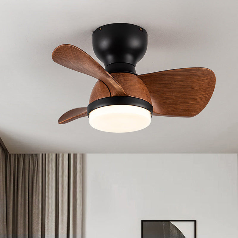 Wooden Ceiling Fan with LED Light – Modern Elegance & Optimal Comfort