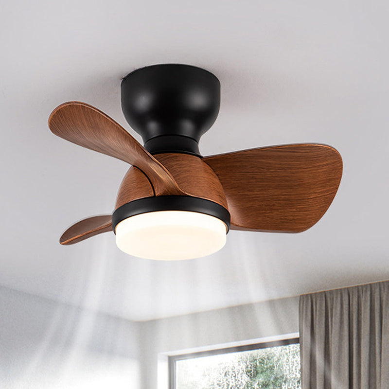 Wooden Ceiling Fan with LED Light – Modern Elegance & Optimal Comfort