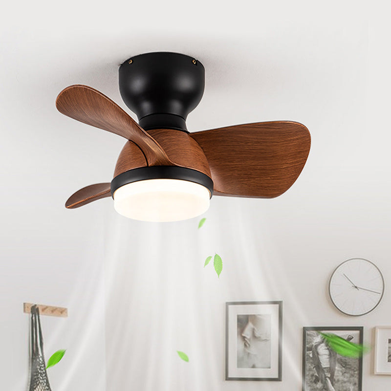 Wooden Ceiling Fan with LED Light – Modern Elegance & Optimal Comfort