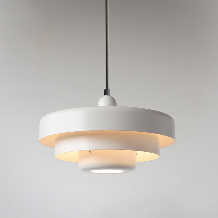Vintage Multi-Layer Pendant Light – Elegant Metal Design with Soft LED Lighting