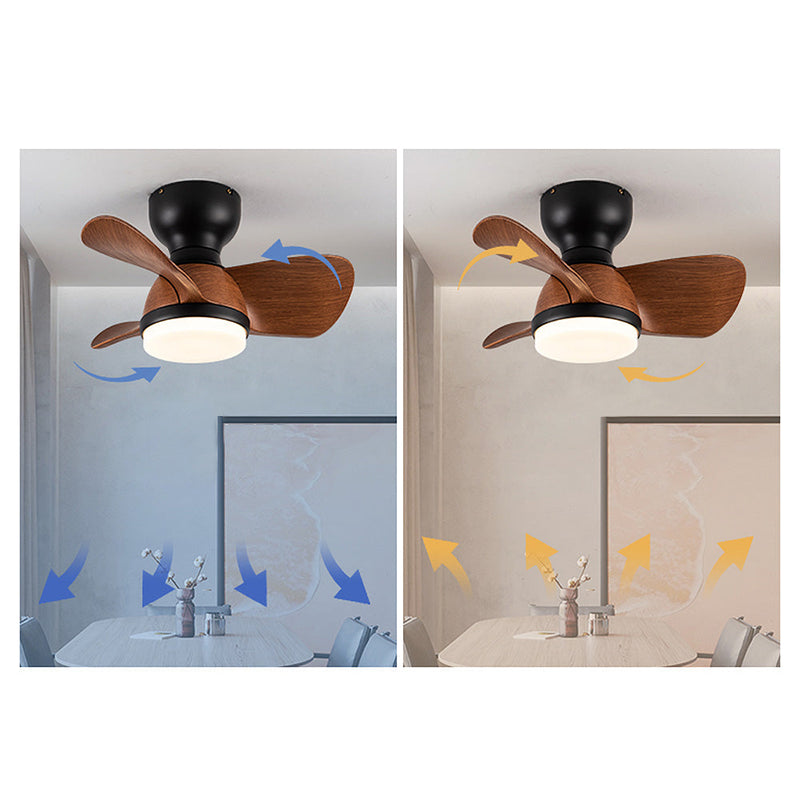 Wooden Ceiling Fan with LED Light – Modern Elegance & Optimal Comfort