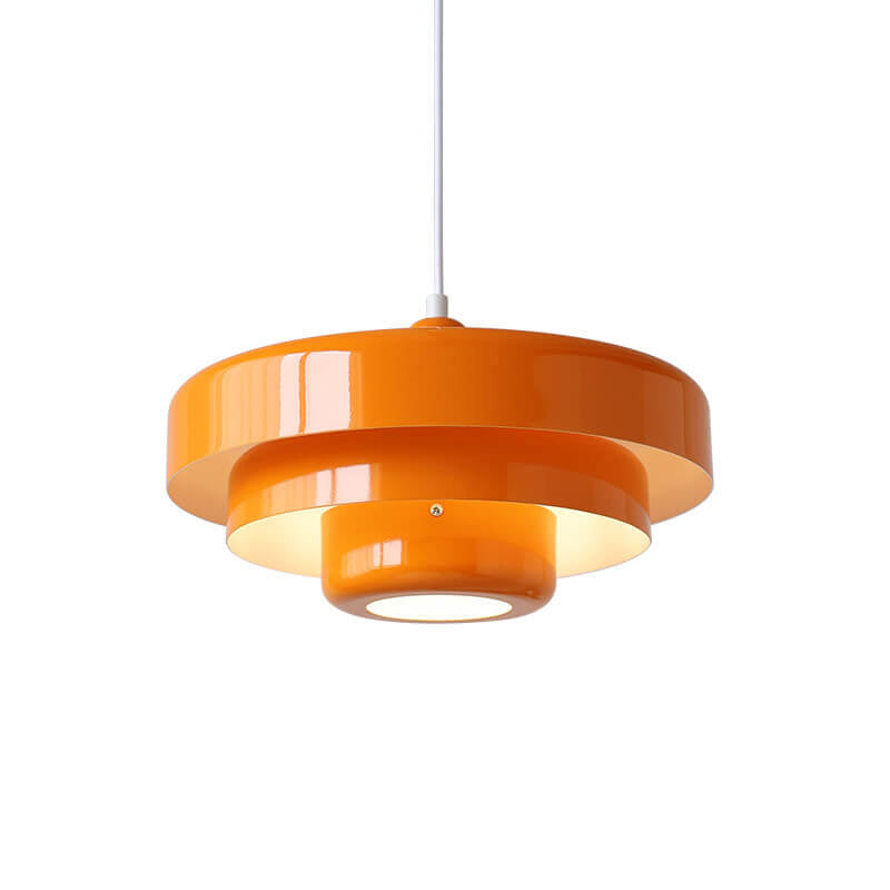 Vintage Multi-Layer Pendant Light – Elegant Metal Design with Soft LED Lighting