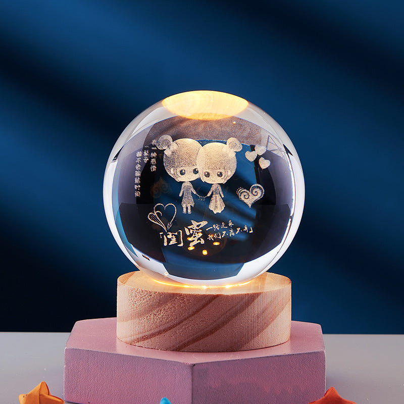 Lumiorb 3D Crystal Light – Creative & Modern Ambient Lighting