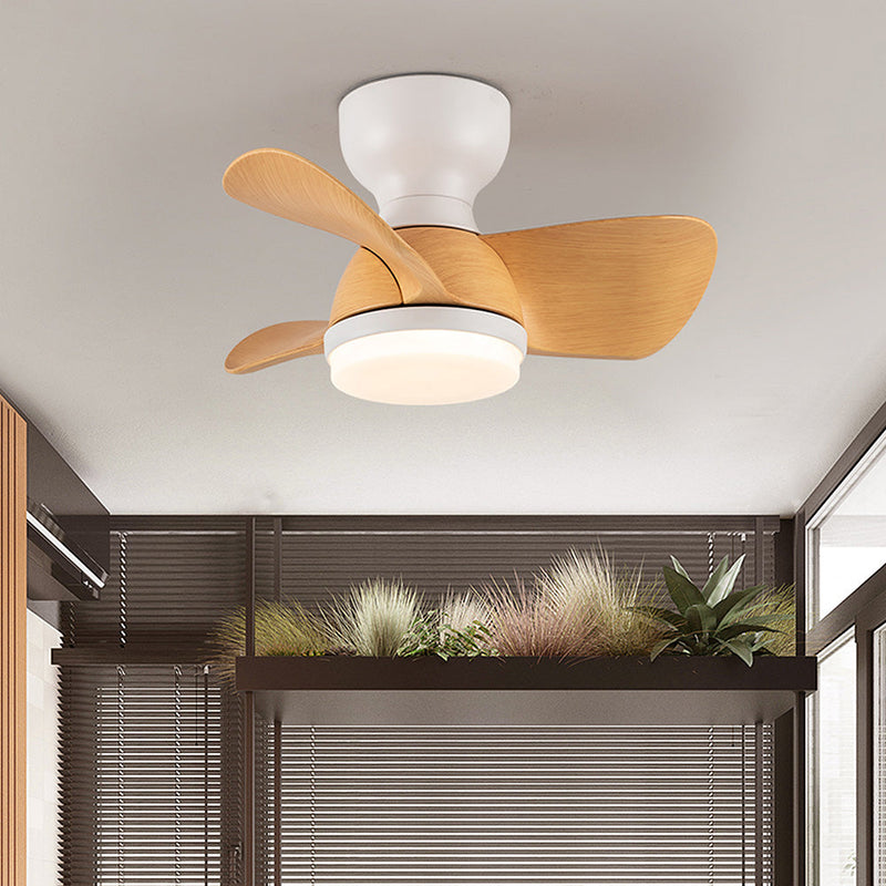 Wooden Ceiling Fan with LED Light – Modern Elegance & Optimal Comfort