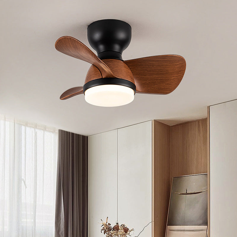 Wooden Ceiling Fan with LED Light – Modern Elegance & Optimal Comfort