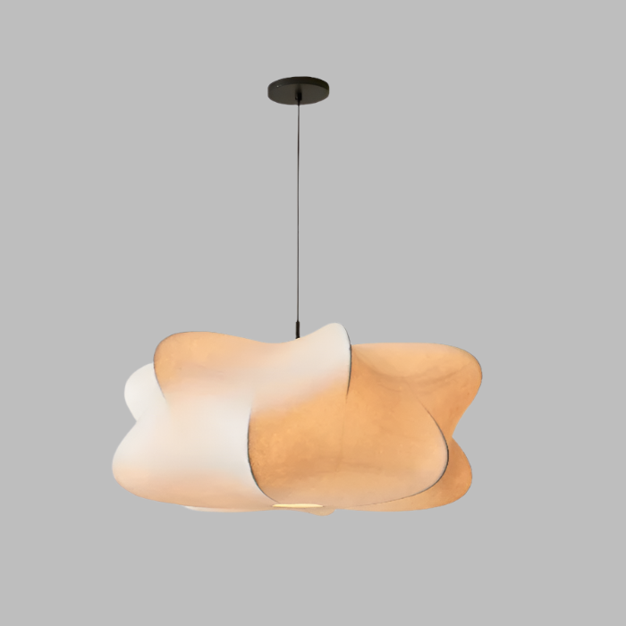 Wabi-Sabi Silk Pendant Light – Elegant Japanese-Inspired Lighting