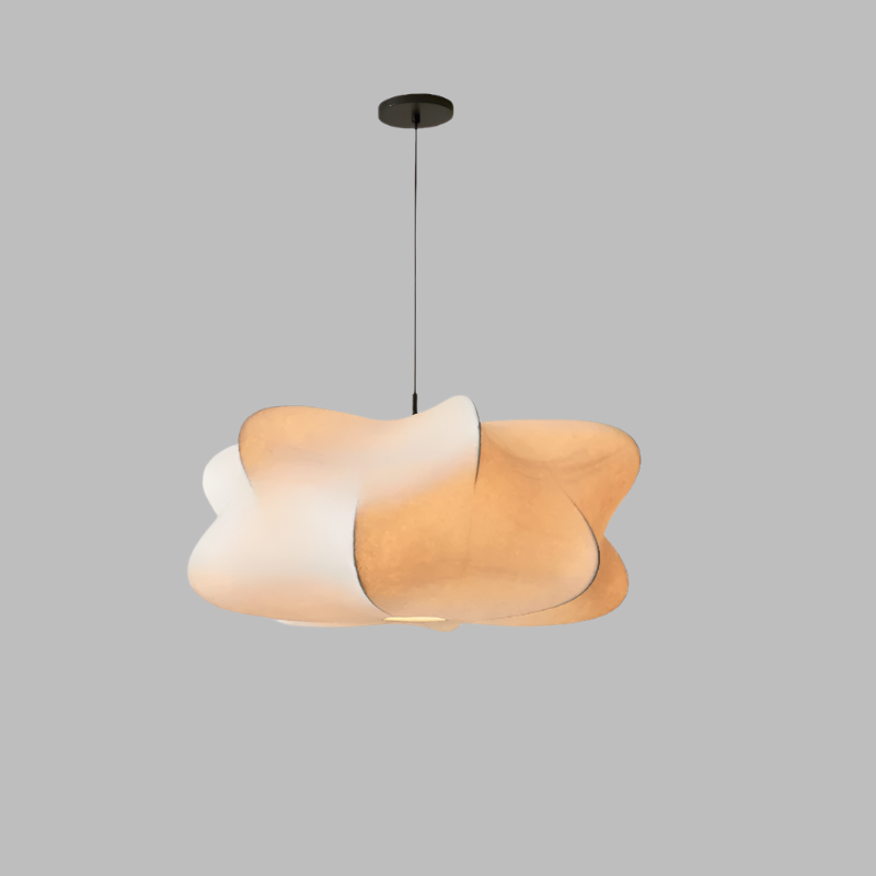 Wabi-Sabi Silk Pendant Light – Elegant Japanese-Inspired Lighting
