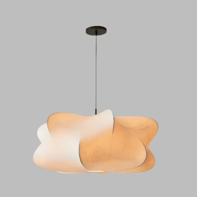 Wabi-Sabi Silk Pendant Light – Elegant Japanese-Inspired Lighting