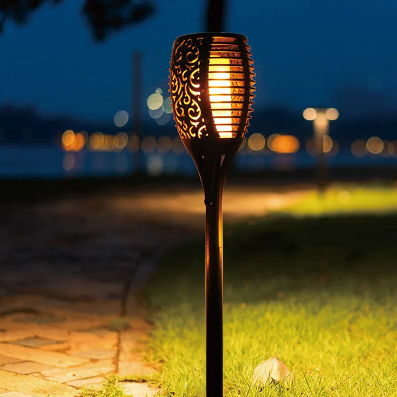 Solar Torch Light – LED Flame Effect & Weather-Resistant Outdoor Lighting