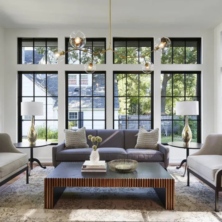 Sputnik Bifurkation Chandelier – Modern Blown Glass & Metal Design