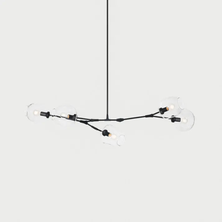 Sputnik Bifurkation Chandelier – Modern Blown Glass & Metal Design