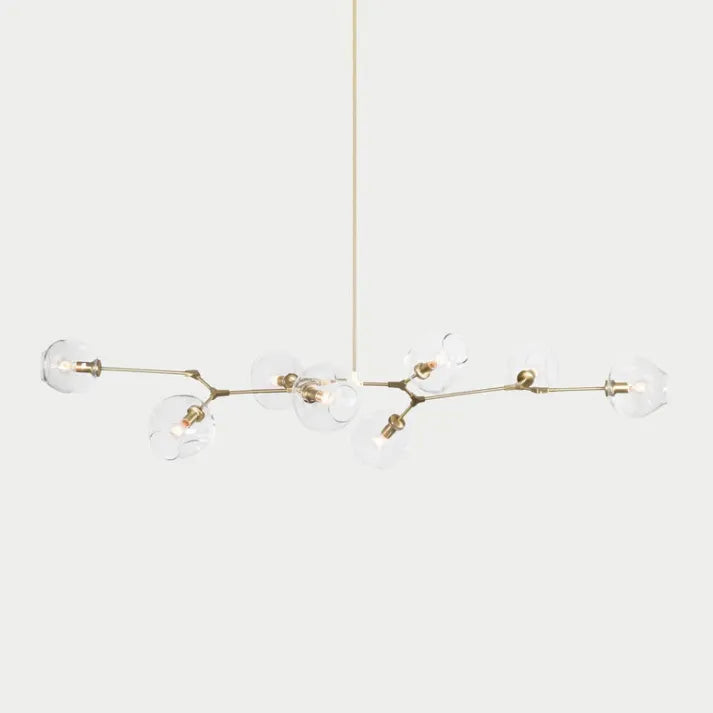 Sputnik Bifurkation Chandelier – Modern Blown Glass & Metal Design
