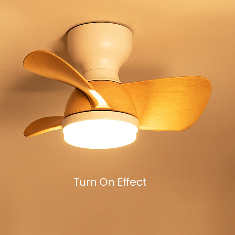 Wooden Ceiling Fan with LED Light – Modern Elegance & Optimal Comfort