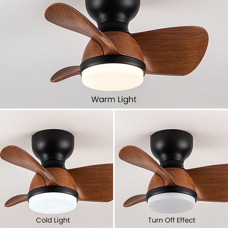 Wooden Ceiling Fan with LED Light – Modern Elegance & Optimal Comfort