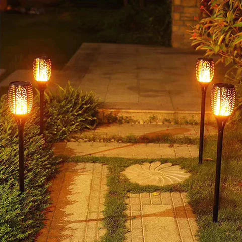Solar Torch Light – LED Flame Effect & Weather-Resistant Outdoor Lighting