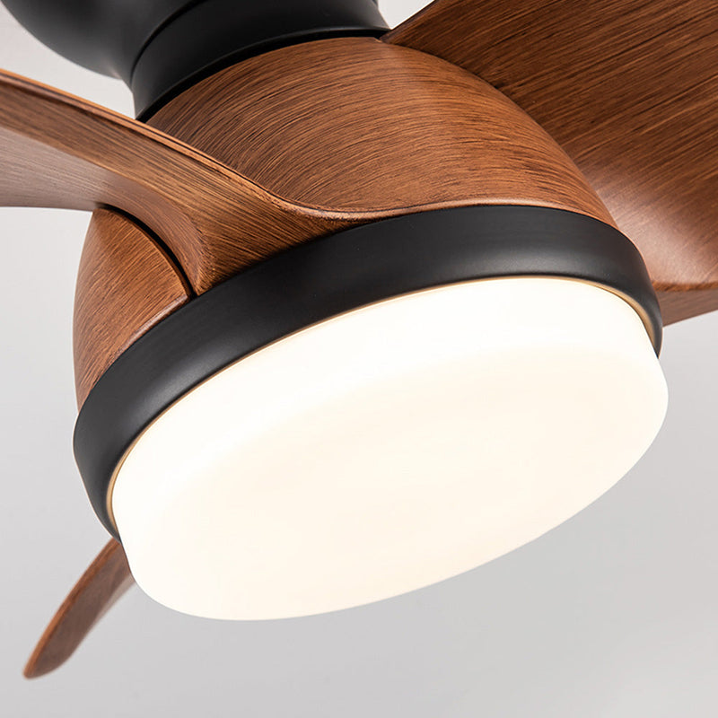 Wooden Ceiling Fan with LED Light – Modern Elegance & Optimal Comfort