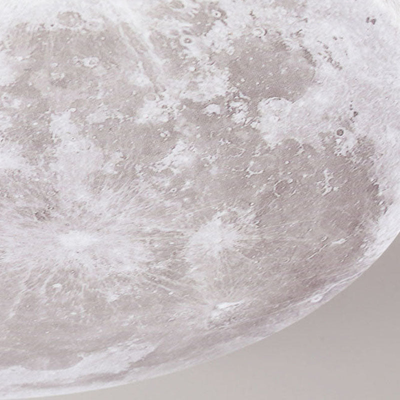 Minimalist Moon LED Ceiling Light – Modern Wood & Acrylic Design