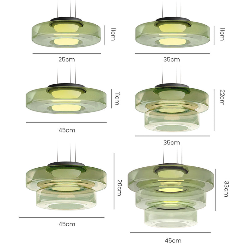 Glass Moon Pendant Light – Elegant & Modular Interior Lighting
