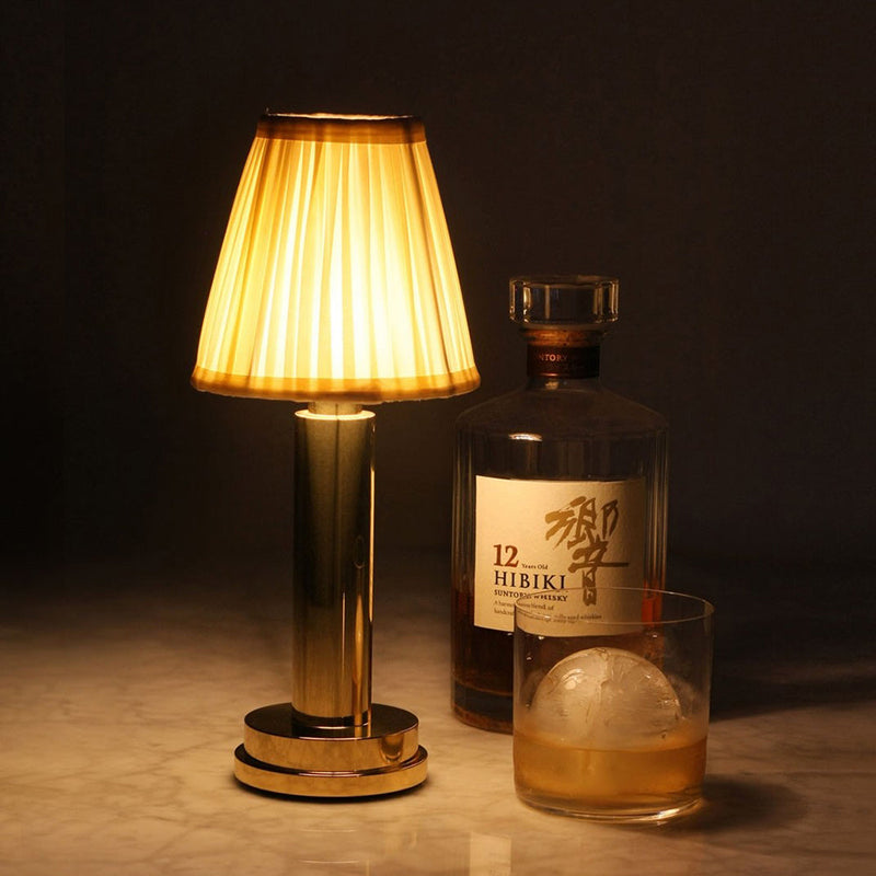 Fabric Table Lamp – Soft Light & Elegant Design for Bedroom or Living Room