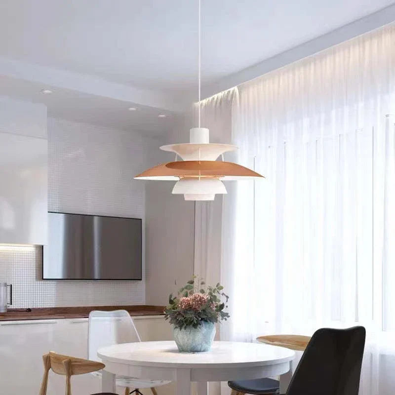 Morandi LED Pendant Lamp – Modern Colored Metal Hanging Light