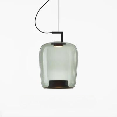Modern LED Pendant Light – Glass &amp; Aluminum Fixture for Kitchen & Dining