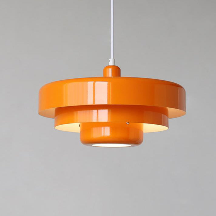 Vintage Multi-Layer Pendant Light – Elegant Metal Design with Soft LED Lighting