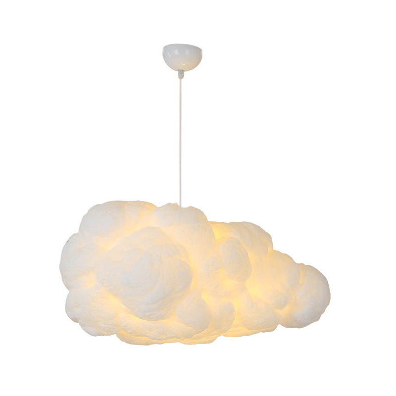Modern White Pendant Light – Dual Lampshade Design for Bedroom