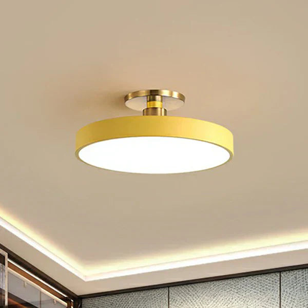 Minimalist Round LED Ceiling Light – Modern & Elegant Bedroom Illumination