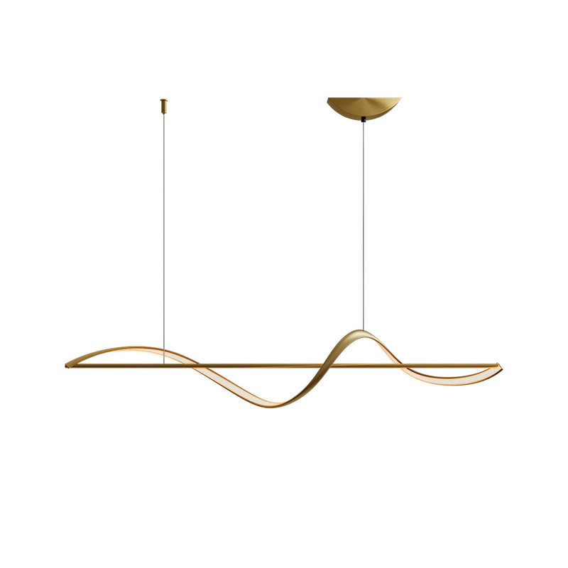 Whisper Linear Pendant Light – Modern Metal & Acrylic LED Lighting