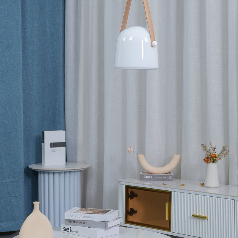 Mona Minimalist Pendant Light – Elegant Metal & Glass LED Design