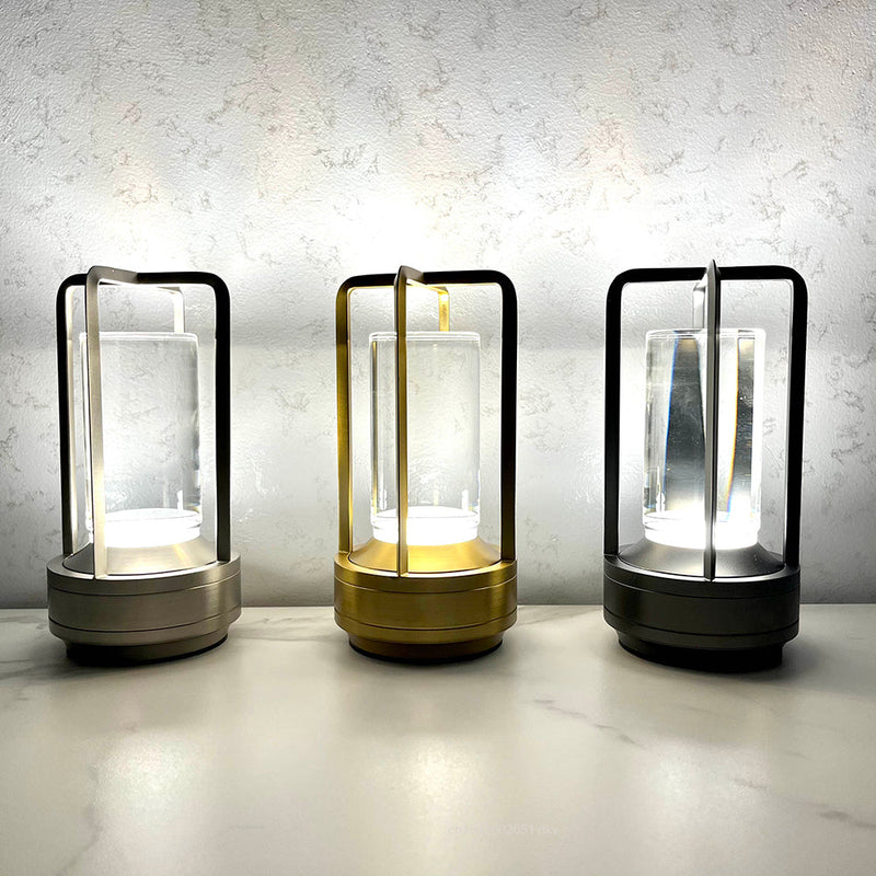 Cordless Crystal Table Lamp – Rechargeable LED Accent Light with Elegant Cut Design