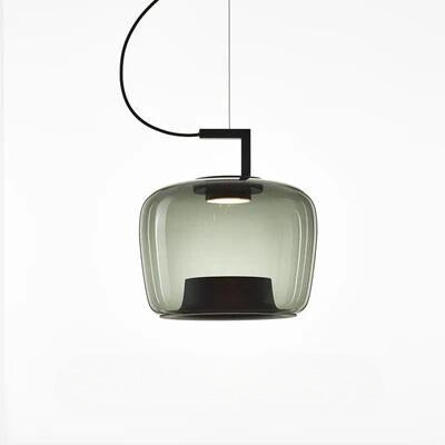 Modern LED Pendant Light – Glass &amp; Aluminum Fixture for Kitchen & Dining