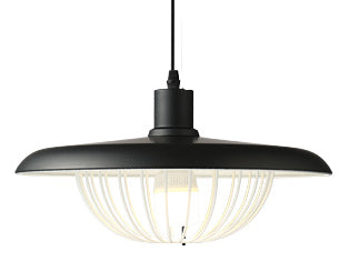 Nordic Wood-Effect Pendant Light – Industrial-Inspired Hanging Lamp