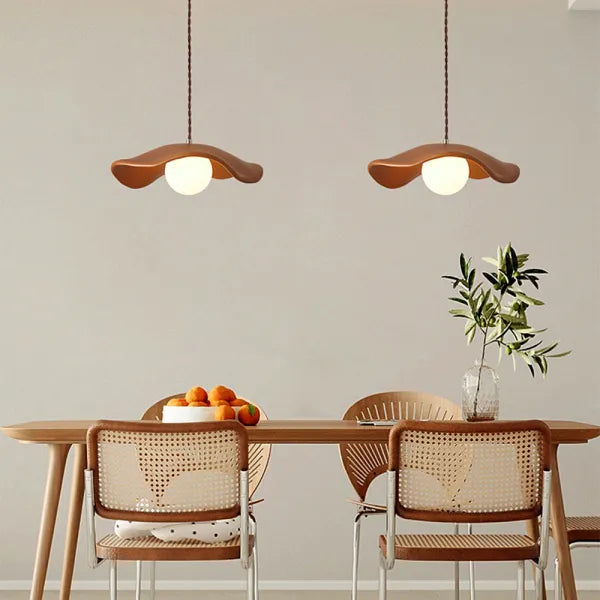 Lotus Wabi-Sabi Pendant Light – Nature-Inspired Modern Dining Room Luminaire