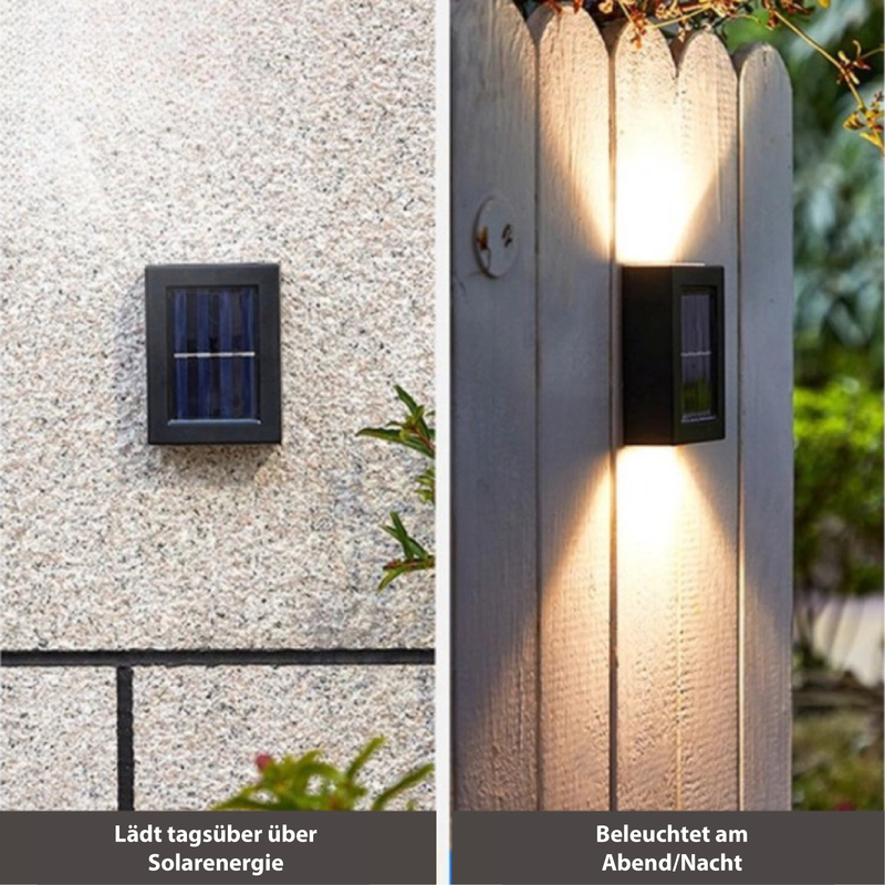 Solar LED Wall Light – Wireless & Eco-Friendly Outdoor Illumination