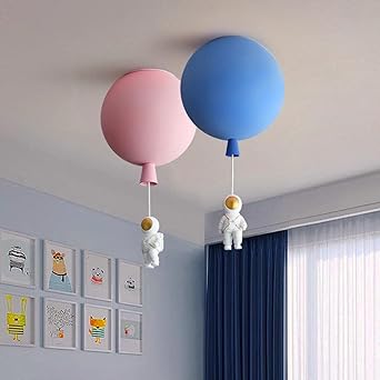 Astronaut Moon LED Pendant Light – Unique Space-Themed Ceiling Lamp
