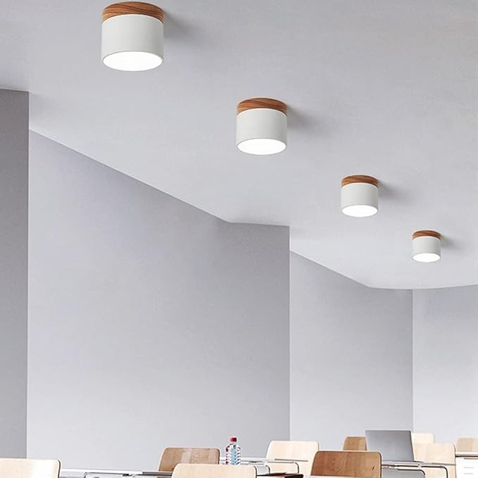 Nordic Cylindrical LED Ceiling Light – Modern & Energy-Efficient Hallway Illumination