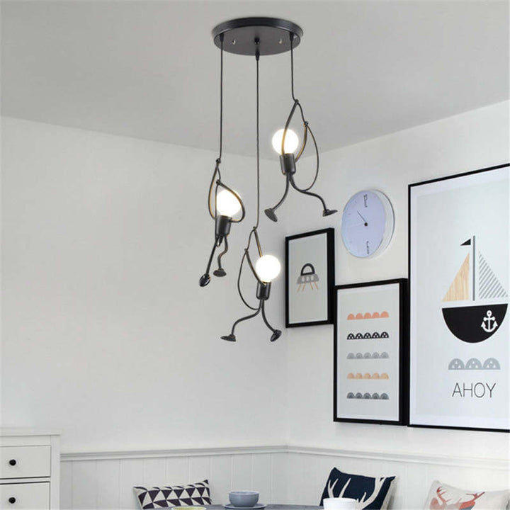 Doll-Shaped Pendant Light – Playful & Whimsical Interior Lighting