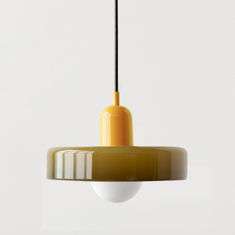 Simple Bauhaus Pendant Light – Elegant Glass Design for Dining & Living Spaces