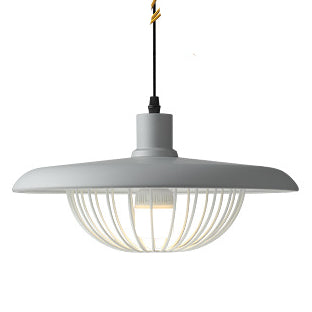 Nordic Wood-Effect Pendant Light – Industrial-Inspired Hanging Lamp