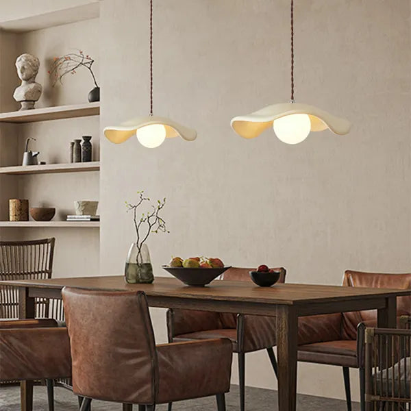 Lotus Wabi-Sabi Pendant Light – Nature-Inspired Modern Dining Room Luminaire