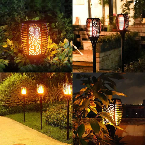 Solar Torch Light – LED Flame Effect & Weather-Resistant Outdoor Lighting
