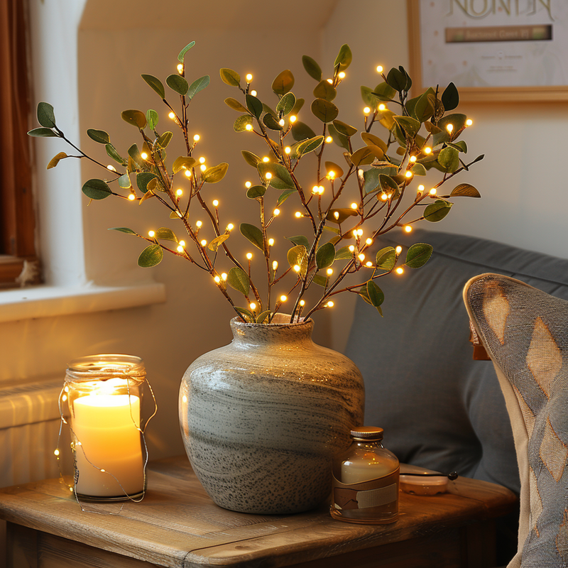Olive Branch Fairy Lights – LED Decorative Lighting for a Natural Ambiance