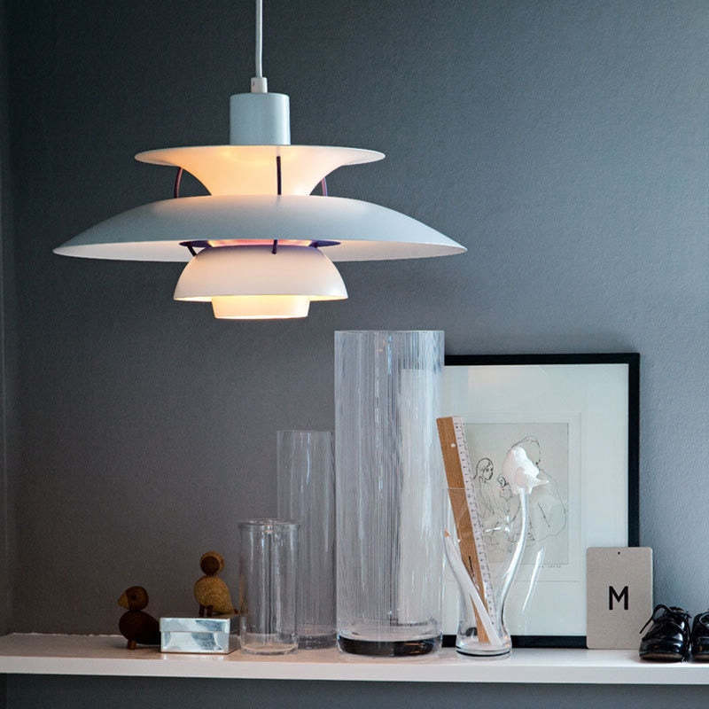 Morandi LED Pendant Lamp – Modern Colored Metal Hanging Light