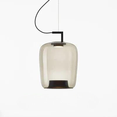 Modern LED Pendant Light – Glass &amp; Aluminum Fixture for Kitchen & Dining