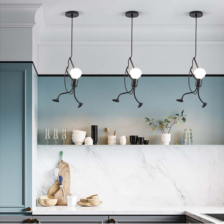 Doll-Shaped Pendant Light – Playful & Whimsical Interior Lighting