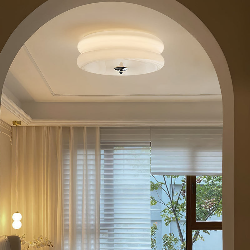 Vintage Art Deco Ceiling Light – Geometric Elegance with Integrated LED