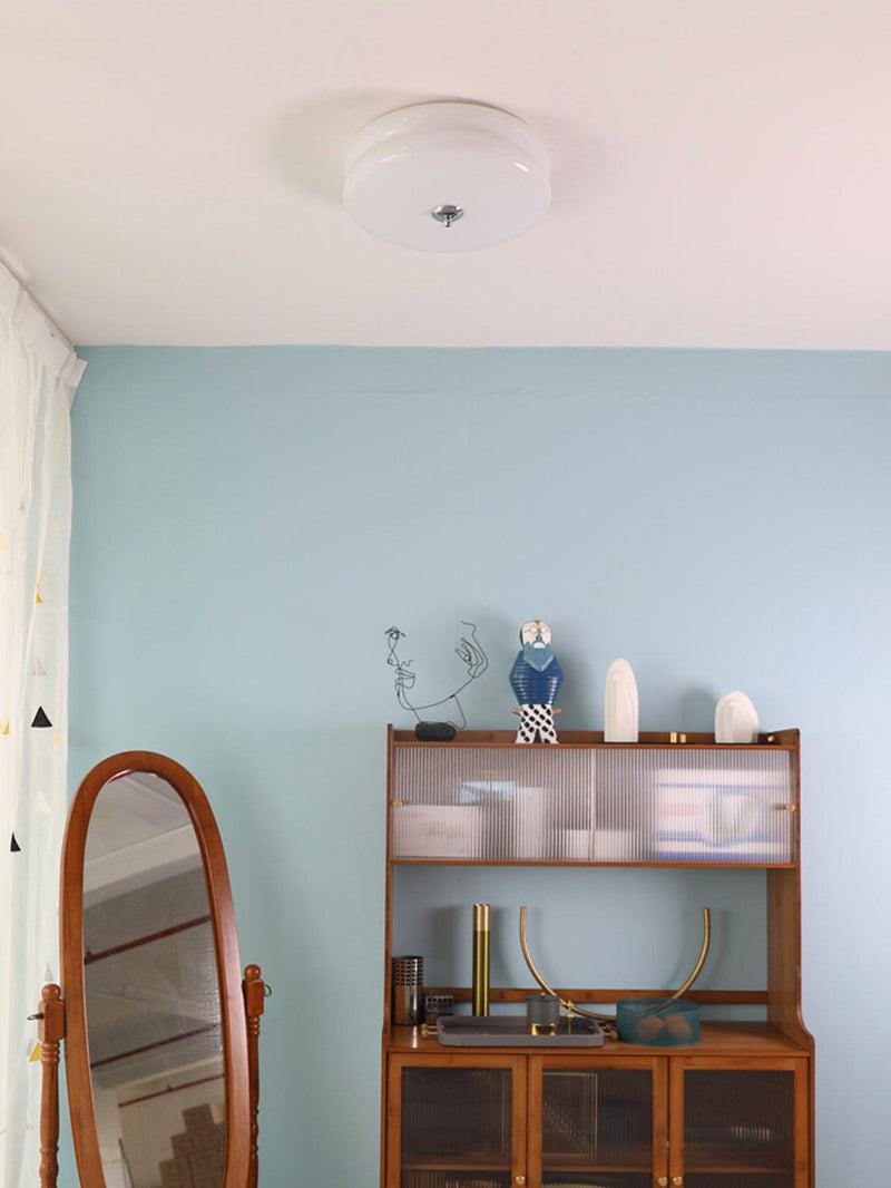Vintage Art Deco Ceiling Light – Geometric Elegance with Integrated LED