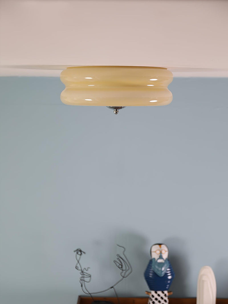 Vintage Art Deco Ceiling Light – Geometric Elegance with Integrated LED